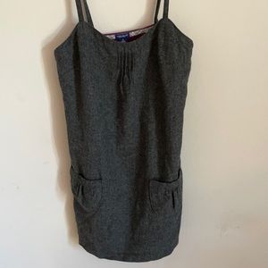 American Eagle Gray Spaghetti Strap Dress with Pockets
